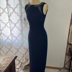 Lauren Ralph Lauren Blue Halter Maxi Dress